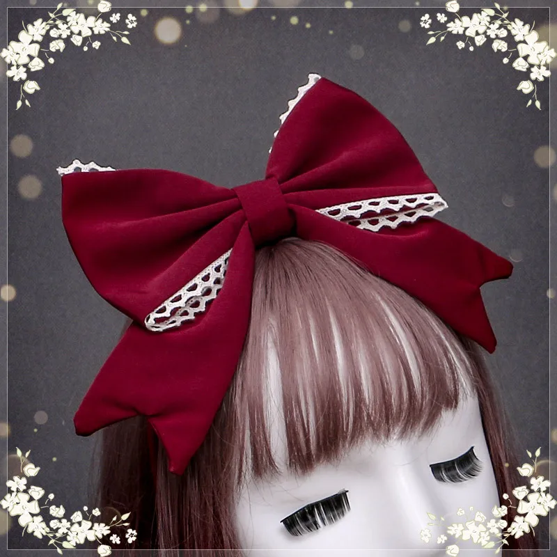 2022 Christmas Red Hairband Gothic Lolita Headdress for Women Second Element Hair Accessories Anime Bow Headbands for Girls Gift
2022 Christmas Red Hairband Gothic Lolita Headdress for Women Second Element Hair Accessories Anime Bow Headbands for Girls Gift