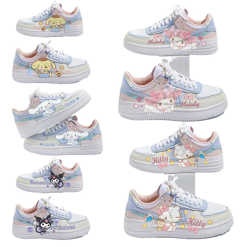 

Kawaii Sanrio Joint Shoes Cute Hello Kitty Mymelody Cinnamoroll Kuromi Anime Peripheral Women Shoes Girl Casual Sneakers Gift
