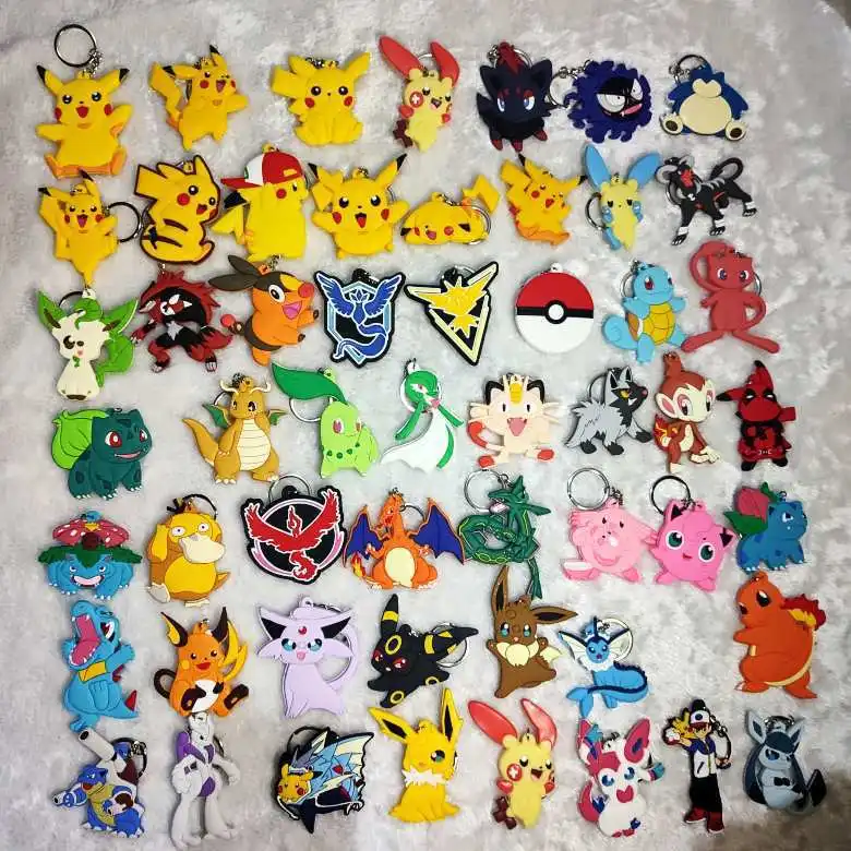 Pokemon Pikachu Soft Rubber Double-sided Keychain Anime Cartoon Pendant Children's School Bag Pendant Wallet Accessories
Pokemon Pikachu Soft Rubber Double-sided Keychain Anime Cartoon Pendant Children's School Bag Pendant Wallet Accessories