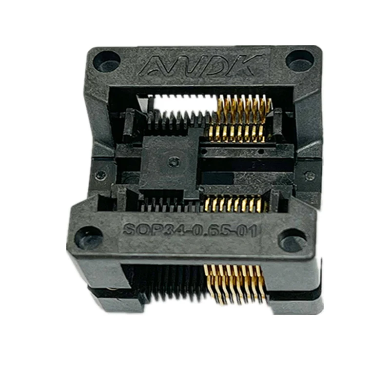 SOP16(34) IC Sockets 0.65mm OTS IC PIN PITCH Prise Size 5.3mm Programmer Adapter Socket
SOP16(34) IC Sockets 0.65mm OTS IC PIN PITCH Prise Size 5.3mm Programmer Adapter Socket