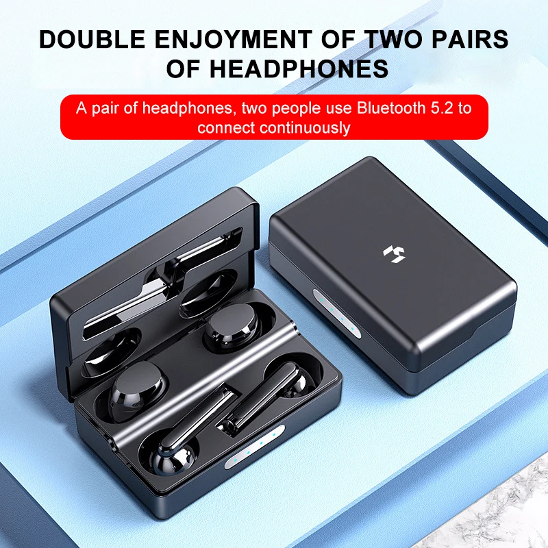 New Wireless Bluetooth 5.2 Headset Noise Reduction Tws In-Ear Stereo Sports Mirror Display With Mic Dual Mobile Phone Headset
New Wireless Bluetooth 5.2 Headset Noise Reduction Tws In-Ear Stereo Sports Mirror Display With Mic Dual Mobile Phone Headset