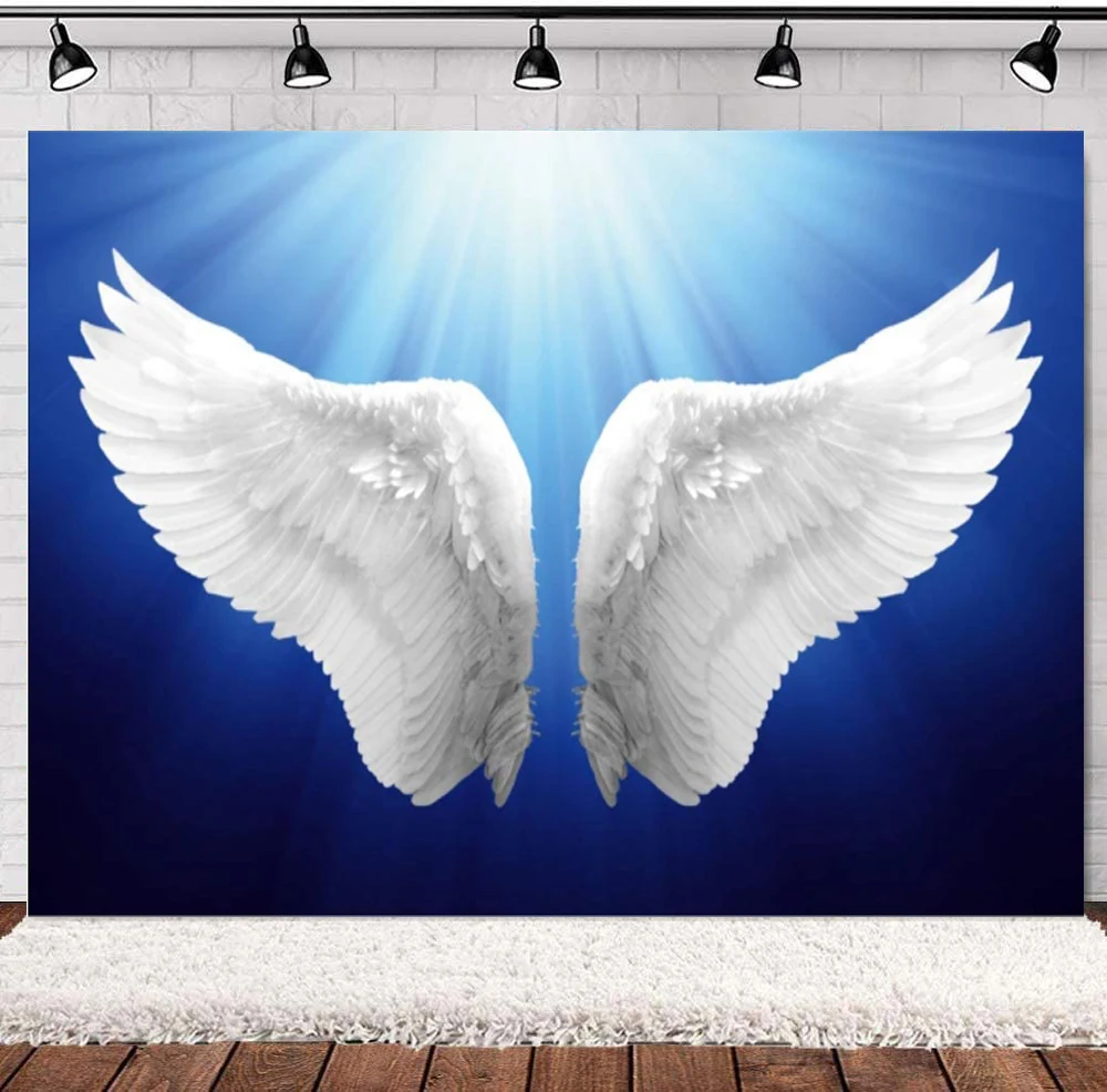 Blue Sky White Angel Wings Sunshine Romantic Photography Backdrop Abstract Feather Holy Christian Jesus Birth Background
Blue Sky White Angel Wings Sunshine Romantic Photography Backdrop Abstract Feather Holy Christian Jesus Birth Background