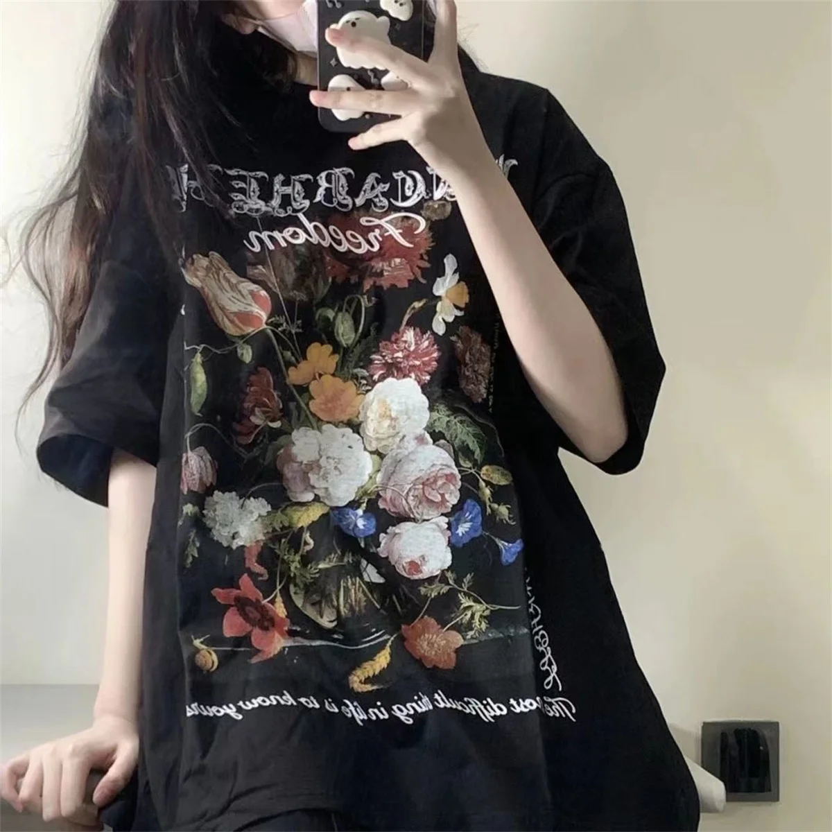 Cute Flowers Print T-Shirt Girl Funny Boys Vintage Teens Tops Summer Japan Tees Harajuku Oversize Punk Kawaii T Shirt Streetwear
Cute Flowers Print T-Shirt Girl Funny Boys Vintage Teens Tops Summer Japan Tees Harajuku Oversize Punk Kawaii T Shirt Streetwear