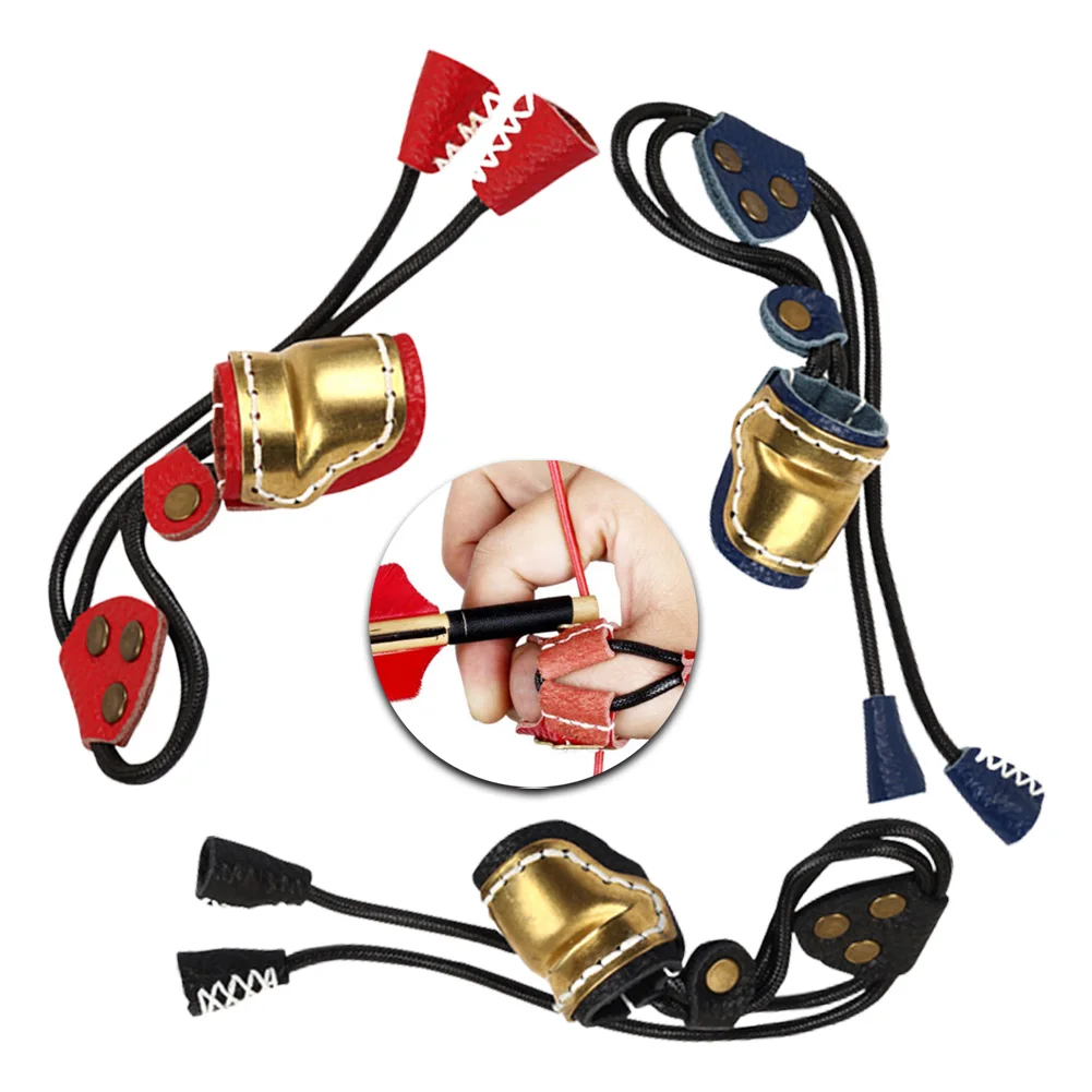 Archery Leather Thumb Ring Brass Fingers Guard Protector Safety Ring Bow Hunting Finger Protector Gear Adjustable Protector
Archery Leather Thumb Ring Brass Fingers Guard Protector Safety Ring Bow Hunting Finger Protector Gear Adjustable Protector