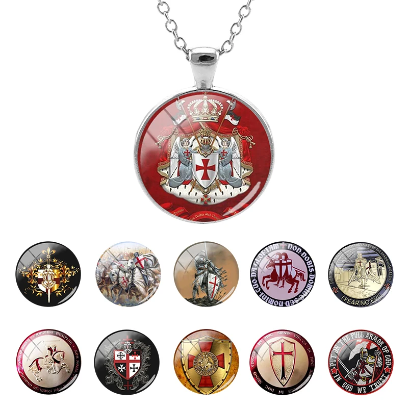Religious Necklaces Handmade Knights Templar Image In Glass Cabochon Pendant Fashion Vintage Jewelry Accessories QKT194
Religious Necklaces Handmade Knights Templar Image In Glass Cabochon Pendant Fashion Vintage Jewelry Accessories QKT194
