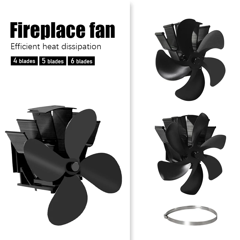 4/5/6 Blades Wall Mounted Fireplace Fan Heat-powered Stove Fan No Battery or Electricity Required Log Wood Burner Eco Quiet
4/5/6 Blades Wall Mounted Fireplace Fan Heat-powered Stove Fan No Battery or Electricity Required Log Wood Burner Eco Quiet