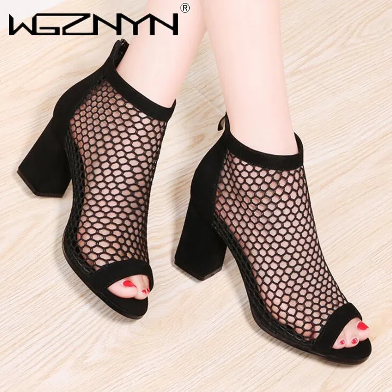 Classic Black Air Mesh Sandal Boots Women Summer Sexy High Heels Zipper Sandles Lady Breathable Shoes Woman Slides Ankle Boots
Classic Black Air Mesh Sandal Boots Women Summer Sexy High Heels Zipper Sandles Lady Breathable Shoes Woman Slides Ankle Boots