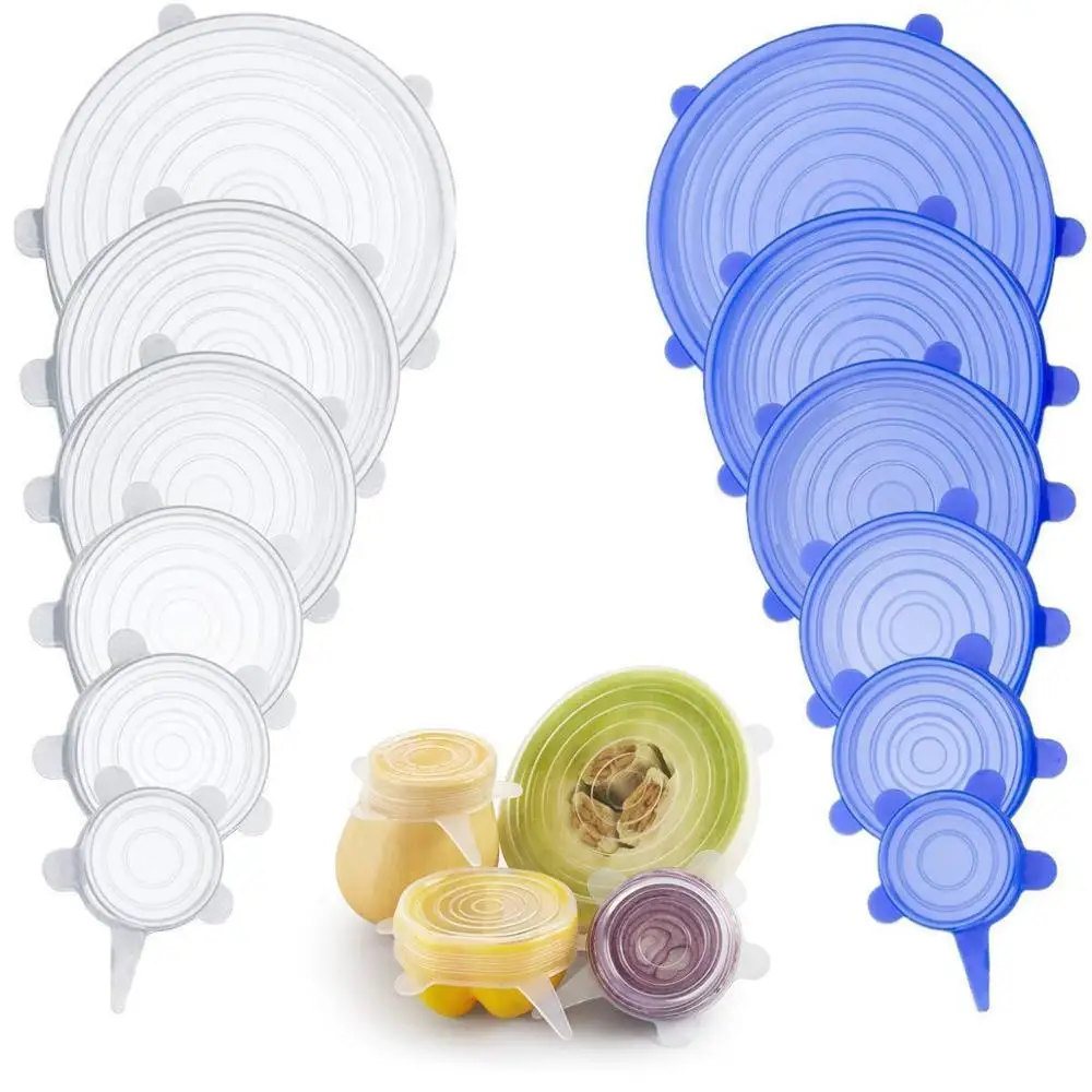 6PCS Silicone Stretch Lids Universal Silicone Food Wrap Bowl Pot Lids Cover Pan Cooking Kitchen Accessories Supplies kitchen
6PCS Silicone Stretch Lids Universal Silicone Food Wrap Bowl Pot Lids Cover Pan Cooking Kitchen Accessories Supplies kitchen