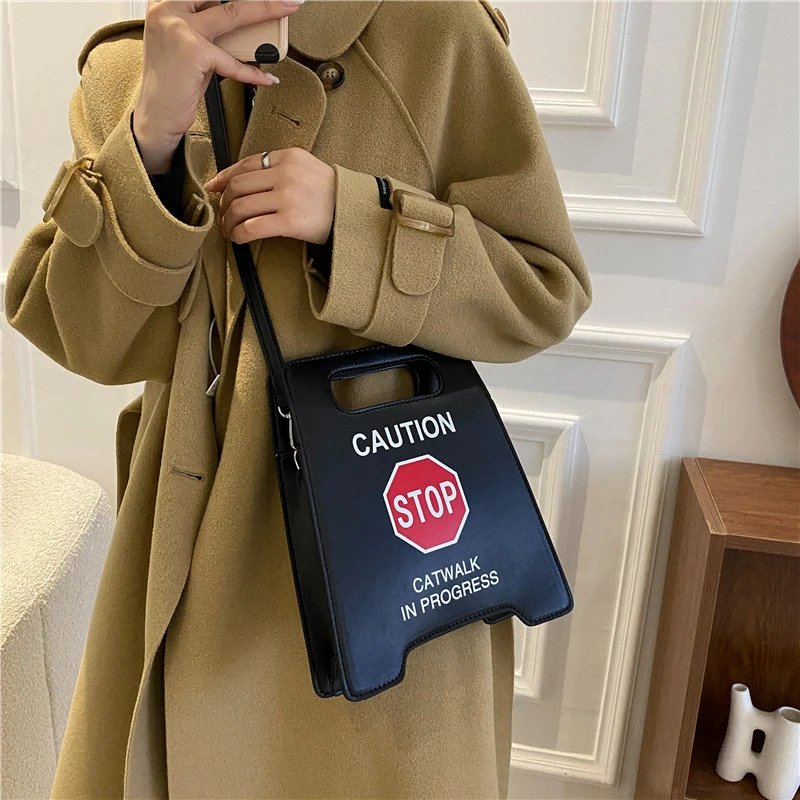 Young Girl Crossbody Bag Creative Caution Letters Sign Handbag Cute Fluorescence Color Shoulder Bags For Women 2021 Clutches
Young Girl Crossbody Bag Creative Caution Letters Sign Handbag Cute Fluorescence Color Shoulder Bags For Women 2021 Clutches