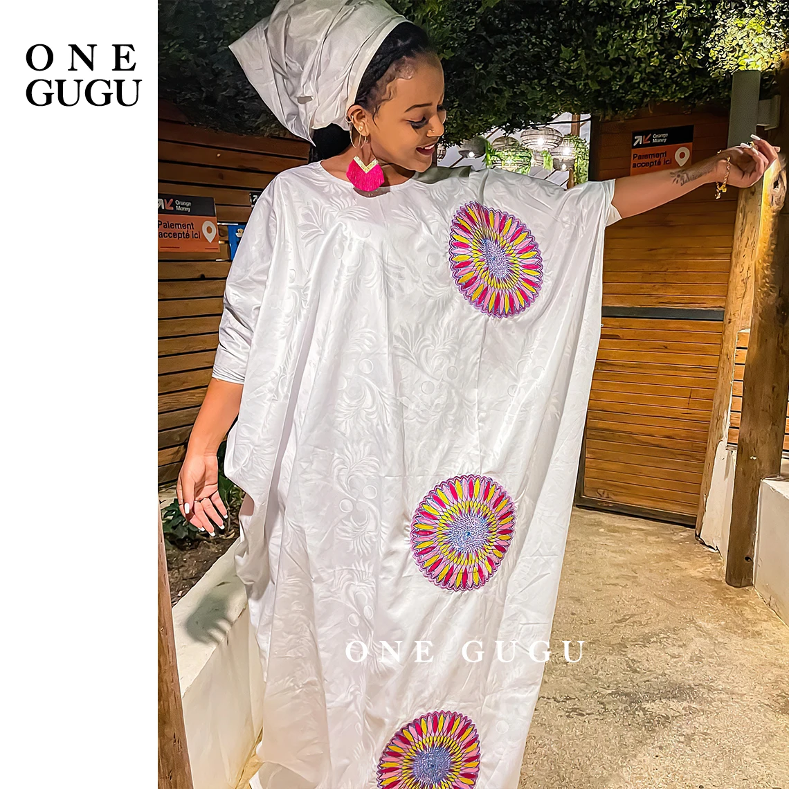 White African Bazin Rich Dress With Scarf Winter Nigerian Women Sewed Long Dress Robe New African Senegal Lady Party Outfit
White African Bazin Rich Dress With Scarf Winter Nigerian Women Sewed Long Dress Robe New African Senegal Lady Party Outfit