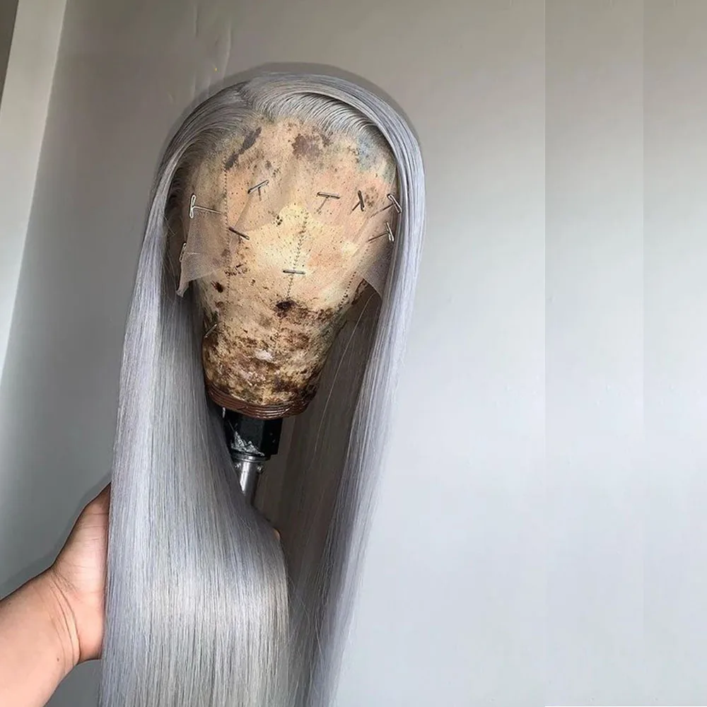 Glueless Gray 26 inch Synthetic Lace Frontal Wig For Women Babyhair 26inch Pre Plucked Glueless Heat Resistant Fiber Long
Glueless Gray 26 inch Synthetic Lace Frontal Wig For Women Babyhair 26inch Pre Plucked Glueless Heat Resistant Fiber Long