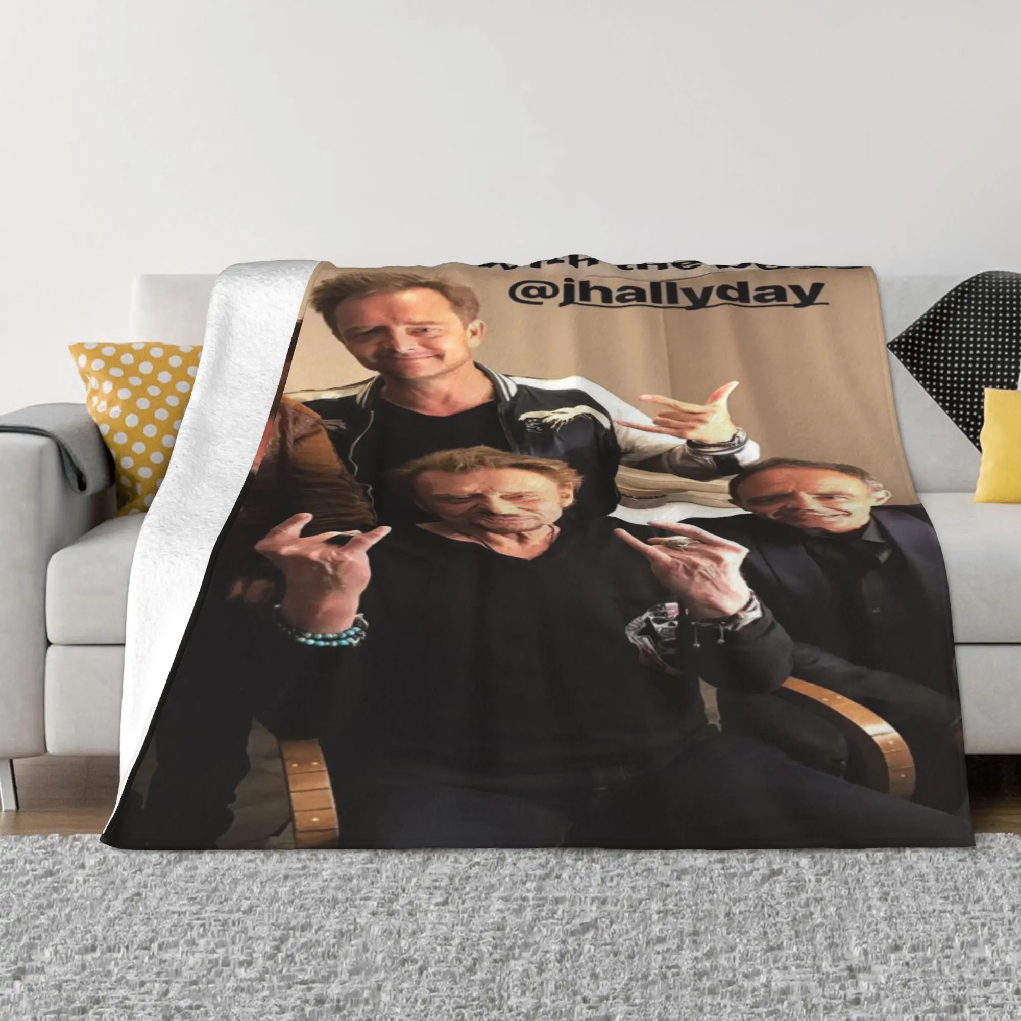 Johnny Hallyday Flannel Blanket 3D Printed Gathering Hiking Thick Fashionable Bedspread Living Room Warm Sofa Blanket Fleece
Johnny Hallyday Flannel Blanket 3D Printed Gathering Hiking Thick Fashionable Bedspread Living Room Warm Sofa Blanket Fleece