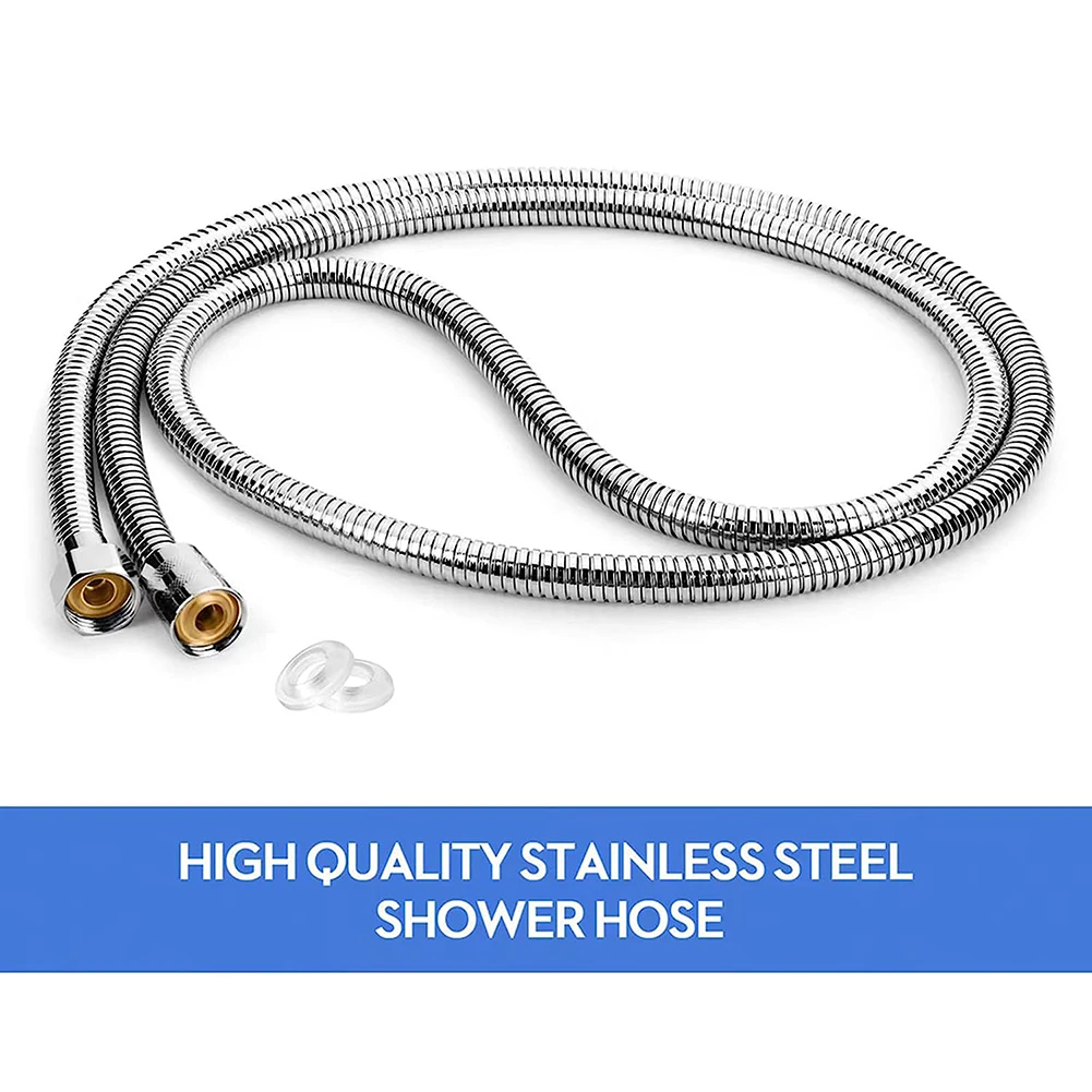 1.5m Shower Hose Sprinkler Inlet Pipe Stainless Steel Brass Chrome Insert Leak Proof Shower Pipe Shower Hose Home Bathroom Tool
1.5m Shower Hose Sprinkler Inlet Pipe Stainless Steel Brass Chrome Insert Leak Proof Shower Pipe Shower Hose Home Bathroom Tool