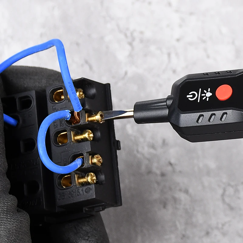Electric Indicator Smart AC Voltage Detector Tester Pen Breakpoint Finder Neutral Live Wire Check Sound Light Alarm LCD Display
Electric Indicator Smart AC Voltage Detector Tester Pen Breakpoint Finder Neutral Live Wire Check Sound Light Alarm LCD Display