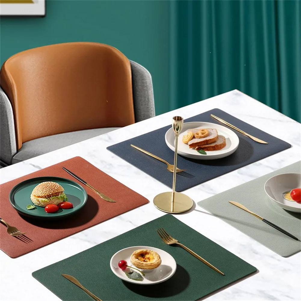 1x 43x30cm Square Insulated Leather Table Mat Anti-Slip Waterproof Placemat Dining Table Mat Hotel Restaurant Home Table Decor
1x 43x30cm Square Insulated Leather Table Mat Anti-Slip Waterproof Placemat Dining Table Mat Hotel Restaurant Home Table Decor