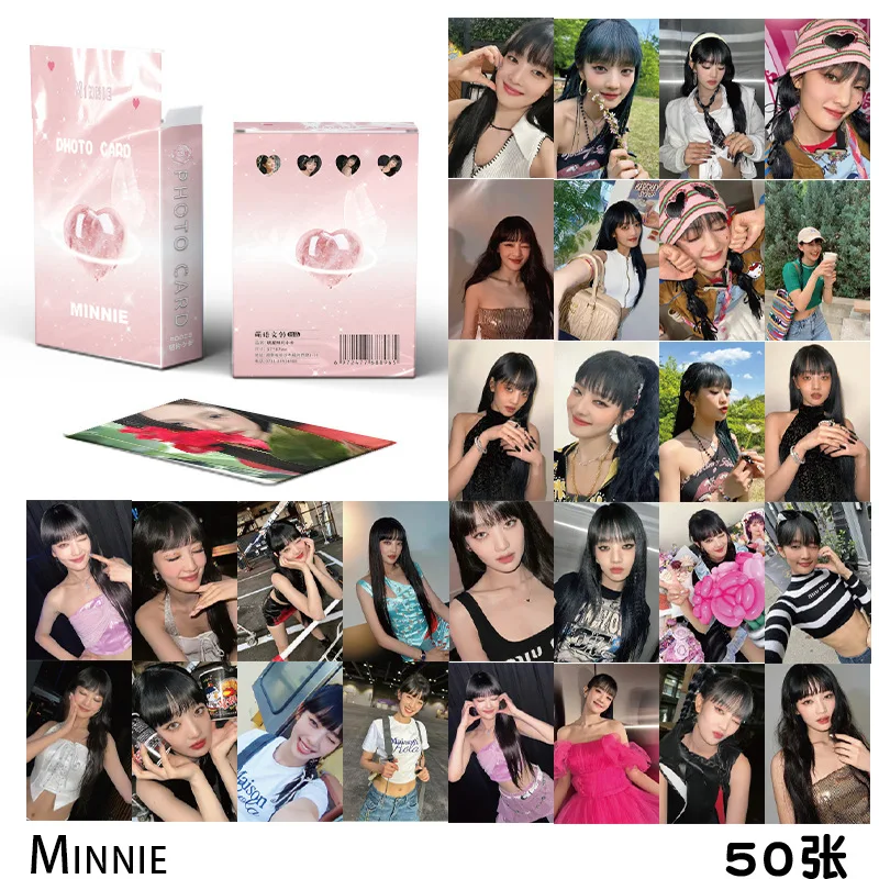 50 шт./компл. Kpop (G)I-DLE Minnie Idol Girl Group Фотокарта Lomo Card Homemade (G) Новая коллекция фотоаксессуаров
50 шт./компл. Kpop (G)I-DLE Minnie Idol Girl Group Фотокарта Lomo Card Homemade (G) Новая коллекция фотоаксессуаров