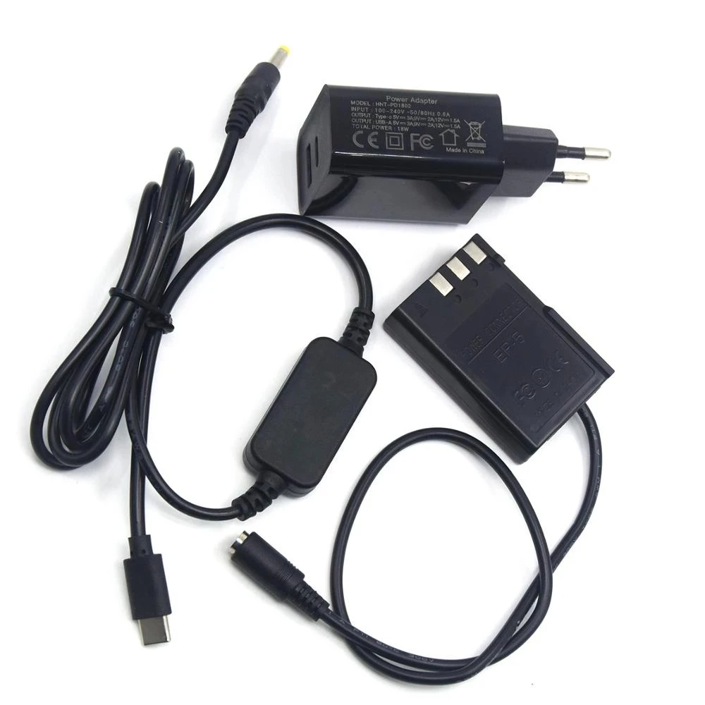 Зарядный кабель USB Type-C + EP-5 EP5 EN-EL9 ENEL9 Батарея-пустышка DC Grip + зарядное устройство PD для Nikon D40 D40X D60 D3000 D5000
Зарядный кабель USB Type-C + EP-5 EP5 EN-EL9 ENEL9 Батарея-пустышка DC Grip + зарядное устройство PD для Nikon D40 D40X D60 D3000 D5000