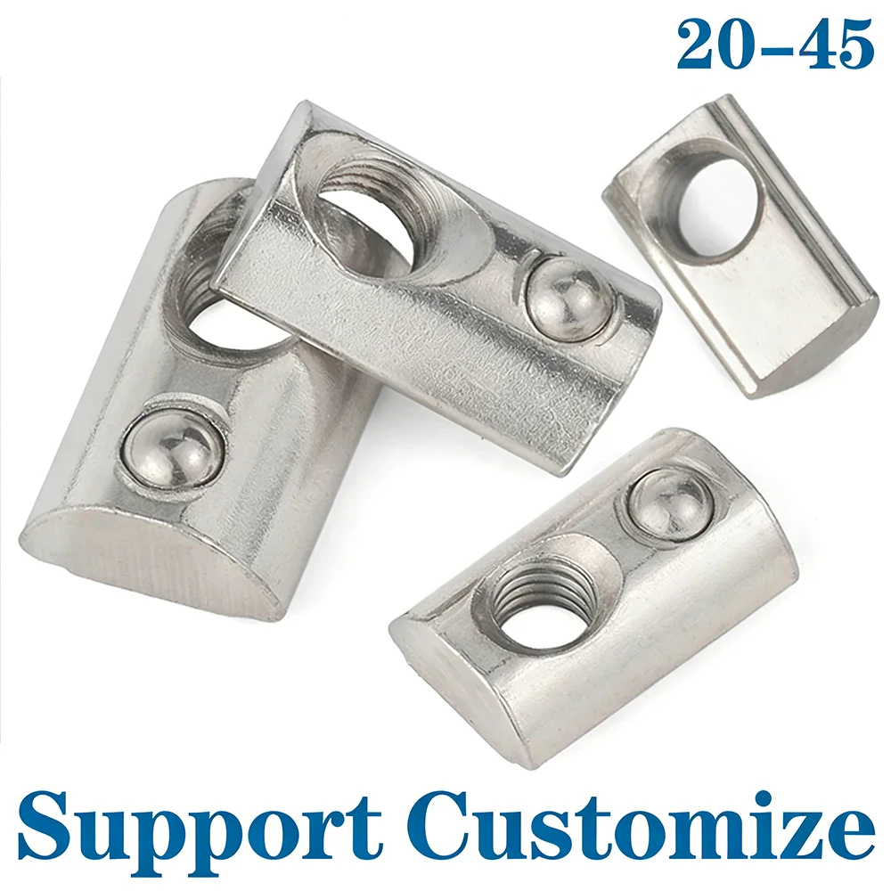 Пружинные Т-гайки M3-M8 для алюминиевого профиля
Пружинные Т-гайки M3-M8 для алюминиевого профиля