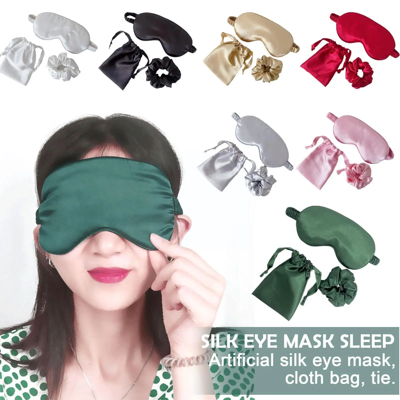 Luxury Silk Eye Mask Soft Relax Sleep Blindfold Face Blindfold Eye Eyeshade Eyeshade Mask Mask Cover Eye Rest Night Travel Z8Q5
Luxury Silk Eye Mask Soft Relax Sleep Blindfold Face Blindfold Eye Eyeshade Eyeshade Mask Mask Cover Eye Rest Night Travel Z8Q5