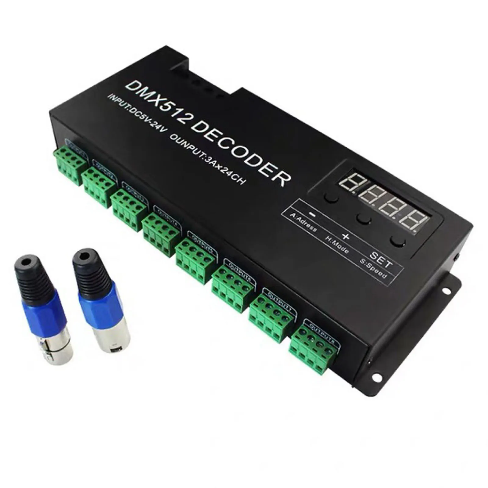 Декодер DMX для эффективной потенциальной настройки сигналов DMX512 в ШИМ-контроллер, синхронные эффекты, простота в эксплуатации
Декодер DMX для эффективной потенциальной настройки сигналов DMX512 в ШИМ-контроллер, синхронные эффекты, простота в эксплуатации