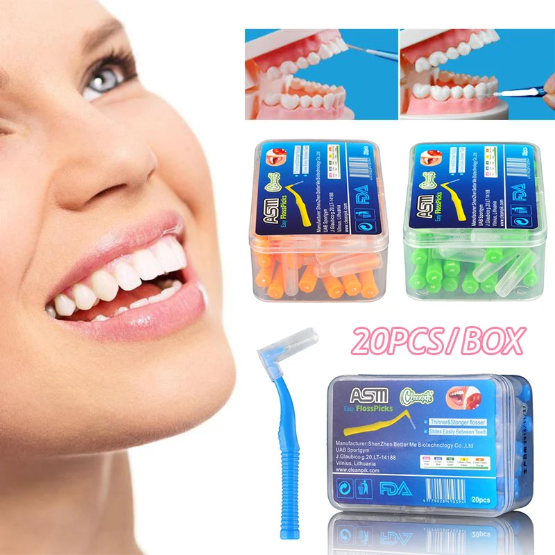 20Pcs L Shape Push Pull Interdental Brush Orthodontic Toothpick Teeth Whitening Tooth Pick ToothBrush Oral Hygiene Care
20Pcs L Shape Push Pull Interdental Brush Orthodontic Toothpick Teeth Whitening Tooth Pick ToothBrush Oral Hygiene Care