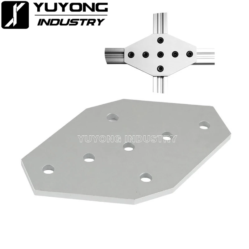 7 hole cross-joining plate 100*60*4mm aluminum profile accessories for v-slot/T-slot Rail
7 hole cross-joining plate 100*60*4mm aluminum profile accessories for v-slot/T-slot Rail