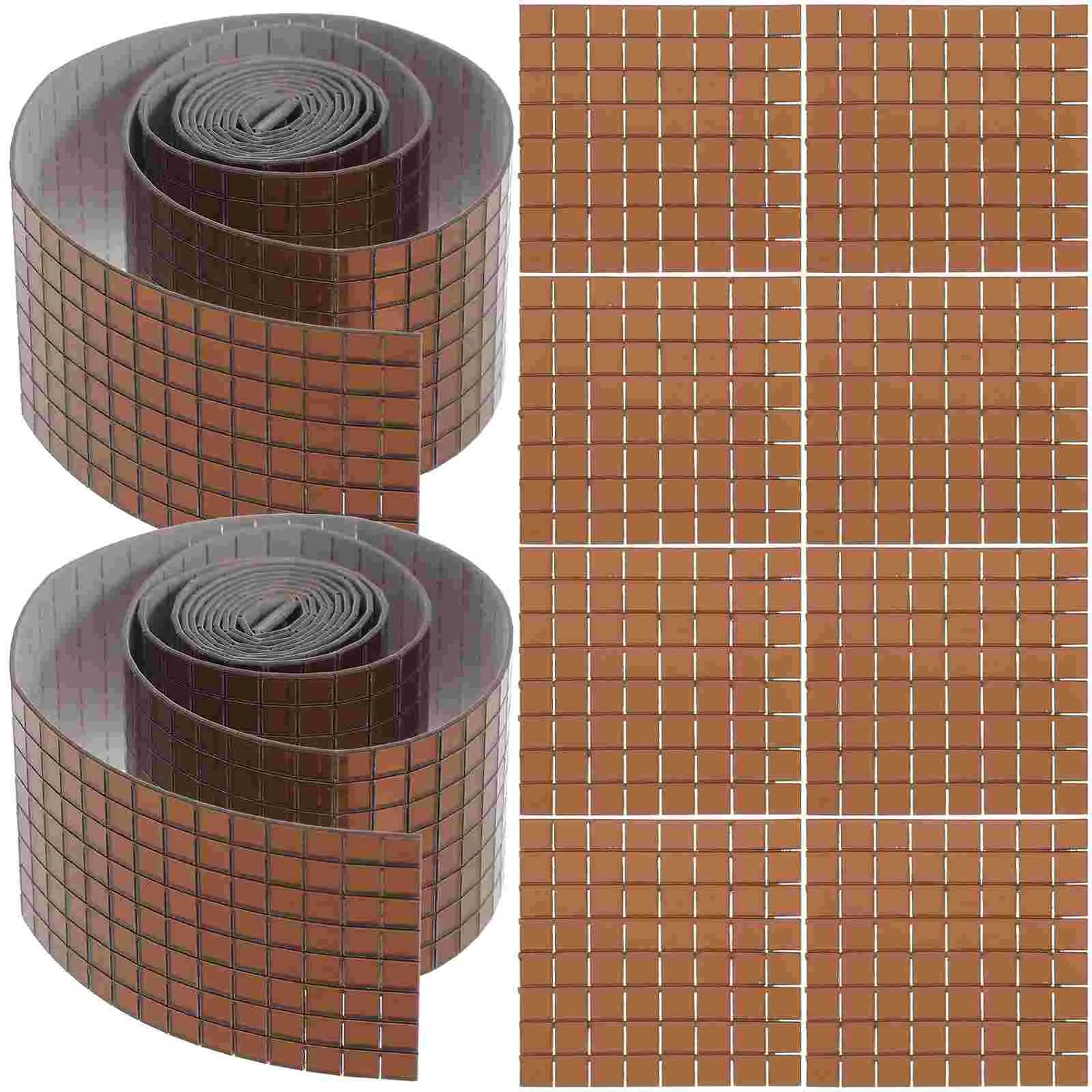 6 Rolls Self Adhesive Mosaic Tiles Glass Mirror Mosaic Tiles DIY Mosaic Decals 
6 Rolls Self Adhesive Mosaic Tiles Glass Mirror Mosaic Tiles DIY Mosaic Decals