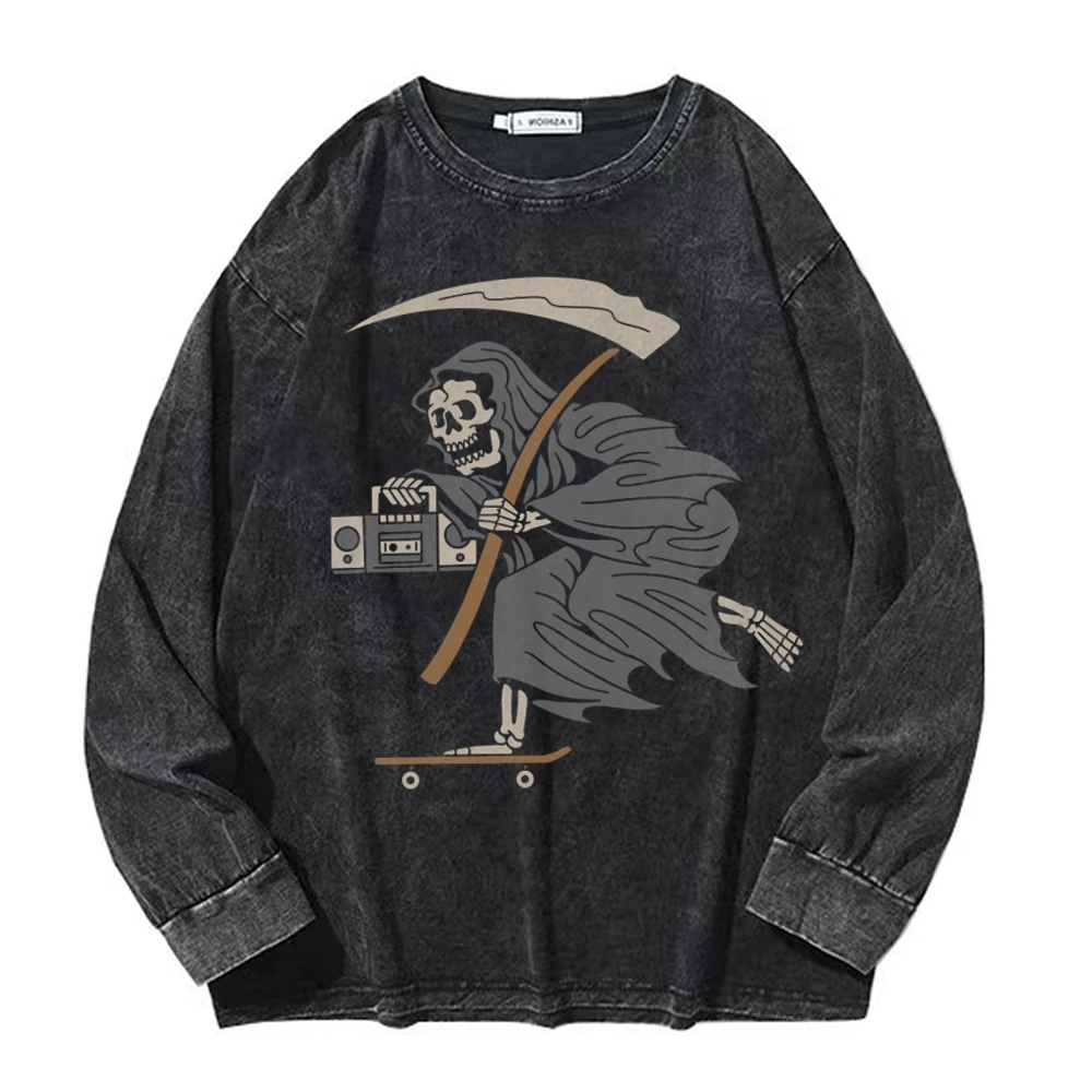 Уличная одежда в стиле хип-хоп, модная промытая футболка 2023, Мужская футболка с рисунком аниме, хлопковые черные топы с длинным рукавом в стиле Харадзюку, футболки
Уличная одежда в стиле хип-хоп, модная промытая футболка 2023, Мужская футболка с рисунком аниме, хлопковые черные топы с длинным рукавом в стиле Харадзюку, футболки