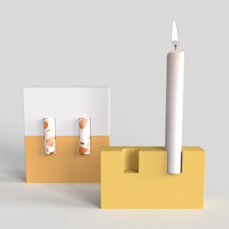 Concrete Creative Candlestick Silicone mold Simple European Cement candlestick Decoration molds Handmade concrete craft Mold
Concrete Creative Candlestick Silicone mold Simple European Cement candlestick Decoration molds Handmade concrete craft Mold