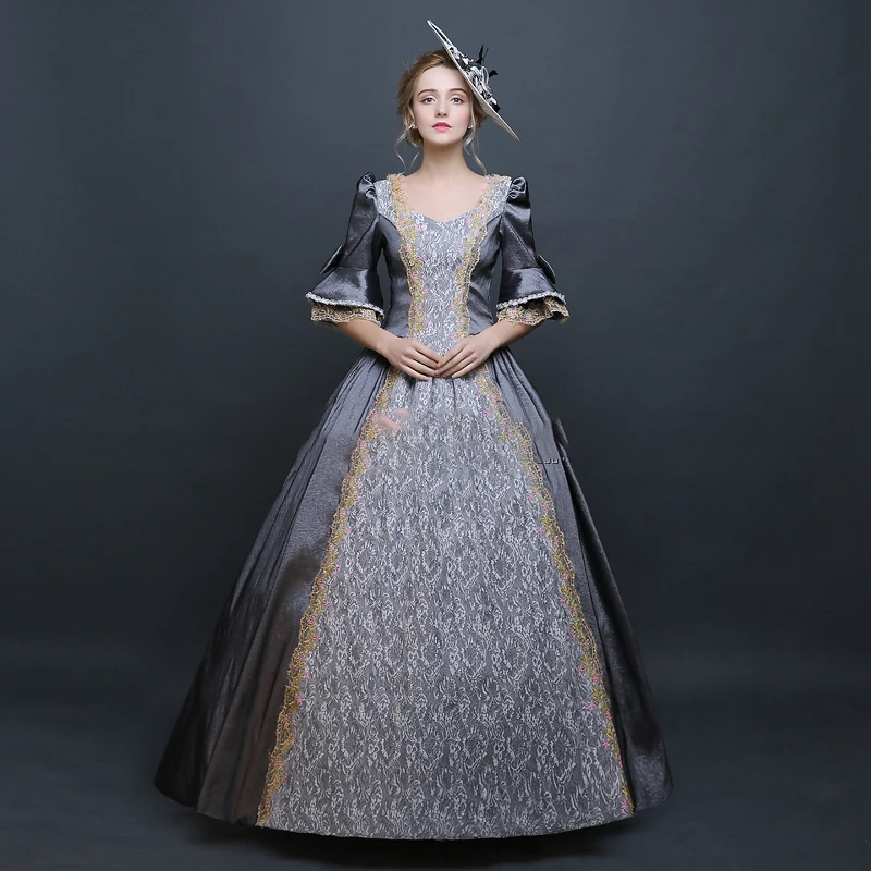 Customizable High Quality European Medieval Court Dress Women Theatrical Stage Cosplay Costume Vintage Prom Evening Dress
Customizable High Quality European Medieval Court Dress Women Theatrical Stage Cosplay Costume Vintage Prom Evening Dress