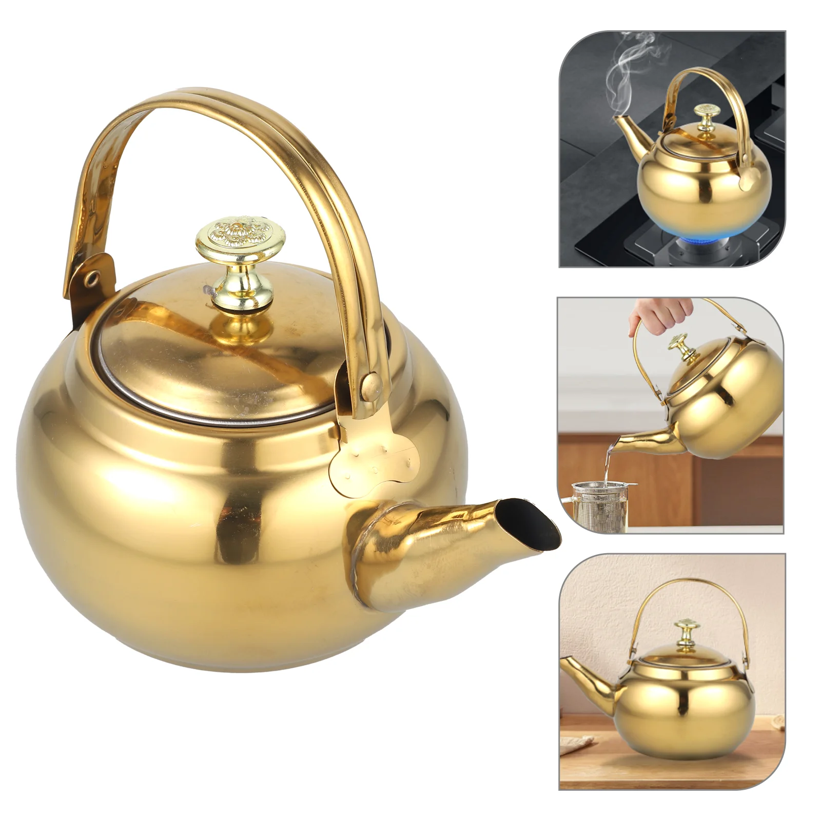 Kitchen Supplies Premium Teakettle Gas Cooker Insulated Handle Durable Pot Restaurant
Kitchen Supplies Premium Teakettle Gas Cooker Insulated Handle Durable Pot Restaurant
