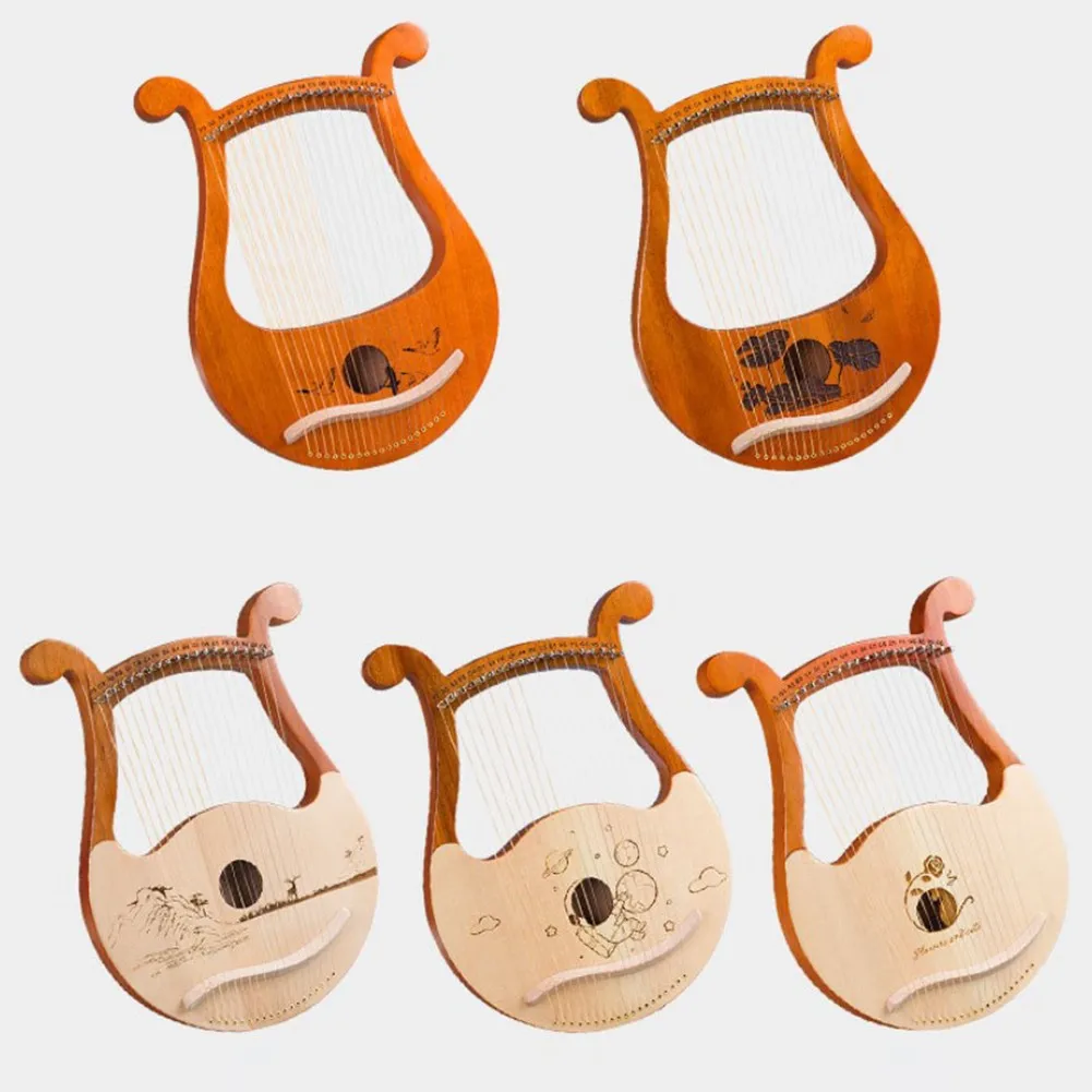 19 Strings Harp Lyre Harp Wooden Mahogany Harp Piano Musical Beginner Instrument With Spare Strings Tuning Wrench Matching Gifts
19 Strings Harp Lyre Harp Wooden Mahogany Harp Piano Musical Beginner Instrument With Spare Strings Tuning Wrench Matching Gifts