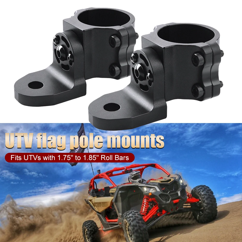 2PCS UTV Flag Mount LED Whip Light Bracket Adjustable for Light Bar 1.75 to 1.85" Roll Bar for RZR 900 1000 XP PRO Commander
2PCS UTV Flag Mount LED Whip Light Bracket Adjustable for Light Bar 1.75 to 1.85" Roll Bar for RZR 900 1000 XP PRO Commander