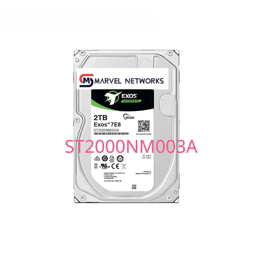 

ST2000NM003A Exos 7E8 2TB 7200RPM 256MB SAS 3.5 12 Gb/s 256MB Hard Drive