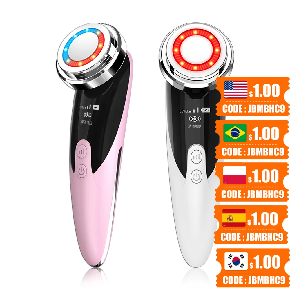 Warm Facial Lifting Devices Face Massager LED Skin Rejuvenation EMS Microcurrent Tightening Cleaning Vibrating Wrinkle Removal
Warm Facial Lifting Devices Face Massager LED Skin Rejuvenation EMS Microcurrent Tightening Cleaning Vibrating Wrinkle Removal