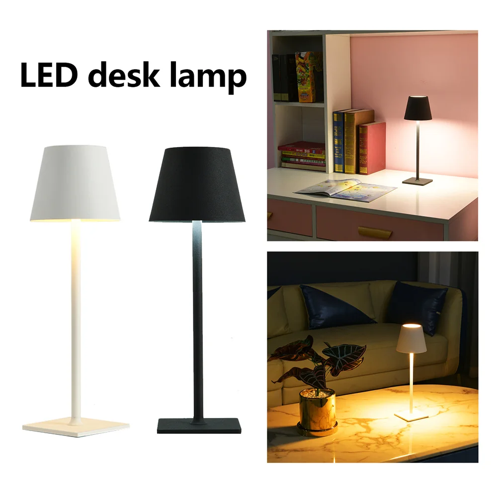 3W Cordless Table Lamp Touch Dimmable Bedside Lamp Restaurant Atmosphere Lighting For Indoor And Outdoor Metallic Black/white
3W Cordless Table Lamp Touch Dimmable Bedside Lamp Restaurant Atmosphere Lighting For Indoor And Outdoor Metallic Black/white