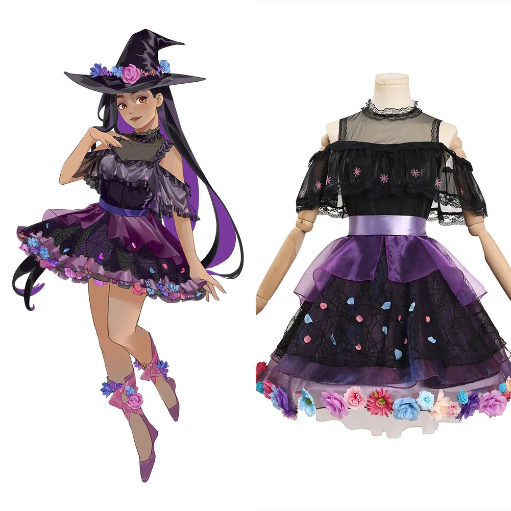 Isabella Cosplay Costume Witch Dress Outfits Halloween Carnival Suit 
Isabella Cosplay Costume Witch Dress Outfits Halloween Carnival Suit
