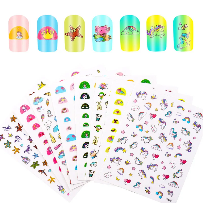 8 PCS Kids Nail Sticker Set Unicorn Rainbow Candy Stars Nail Art Decorations Self Adhesive Stickers and Decals for Children
8 PCS Kids Nail Sticker Set Unicorn Rainbow Candy Stars Nail Art Decorations Self Adhesive Stickers and Decals for Children