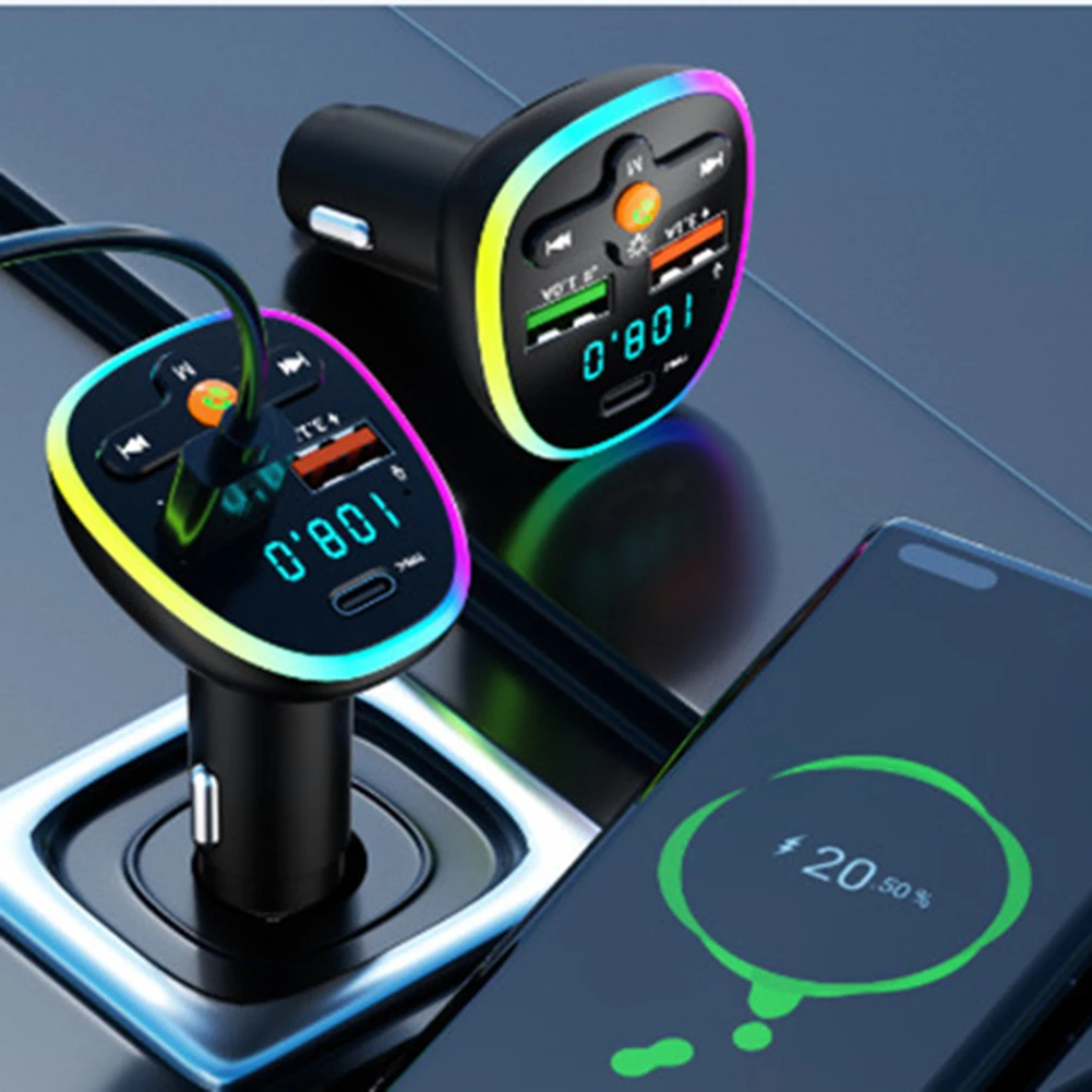 Fine Lines Car Bluetooth MP3 Player Bluetooth Car Bluetooth Color Lights Dual USB Ports EQ Function MP3 Player
Fine Lines Car Bluetooth MP3 Player Bluetooth Car Bluetooth Color Lights Dual USB Ports EQ Function MP3 Player