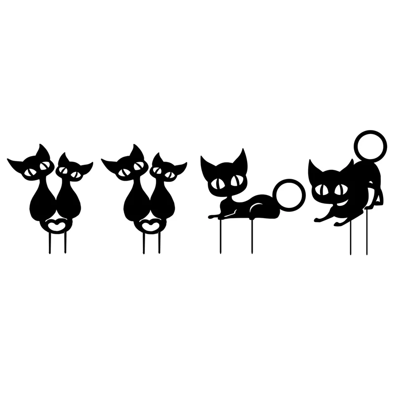 2PCS Acrylic Cat Garden Stake Yard Decor Cat Silhouette Yard Art Decor Black Couple Cat Ground Insert Yard Manor Lawn 
2PCS Acrylic Cat Garden Stake Yard Decor Cat Silhouette Yard Art Decor Black Couple Cat Ground Insert Yard Manor Lawn