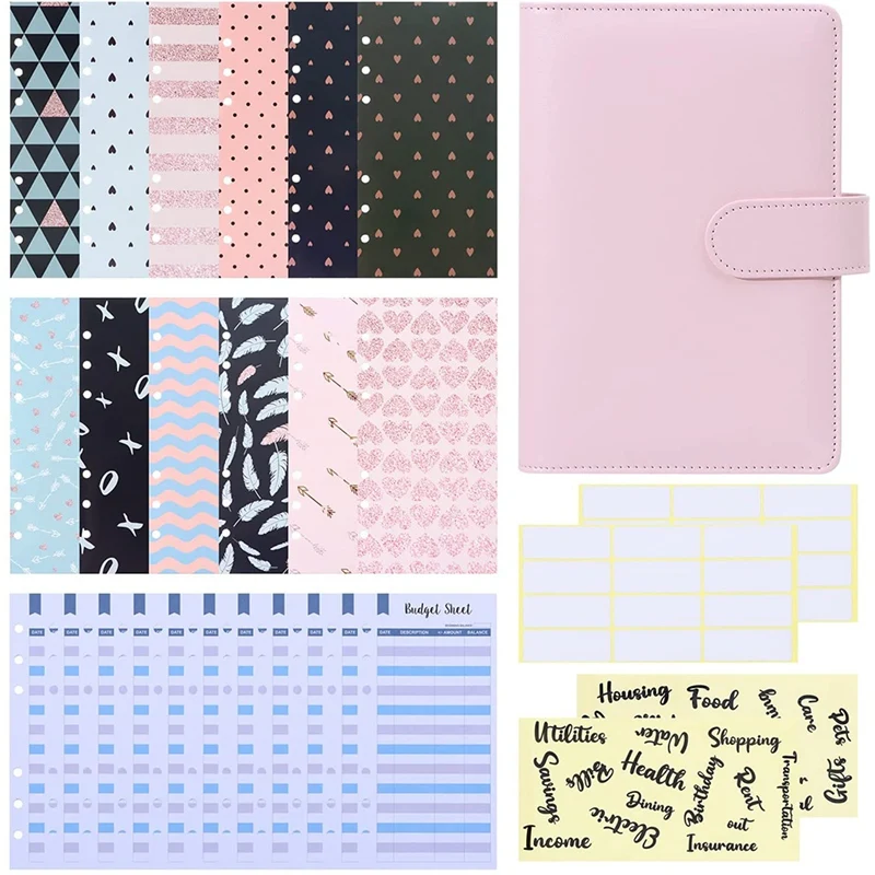 A6 Budget Binder With Cash Envelopes,For Budgeting, Notebook With Budget Envelope,Budget Sheet,Letter Sticker
A6 Budget Binder With Cash Envelopes,For Budgeting, Notebook With Budget Envelope,Budget Sheet,Letter Sticker