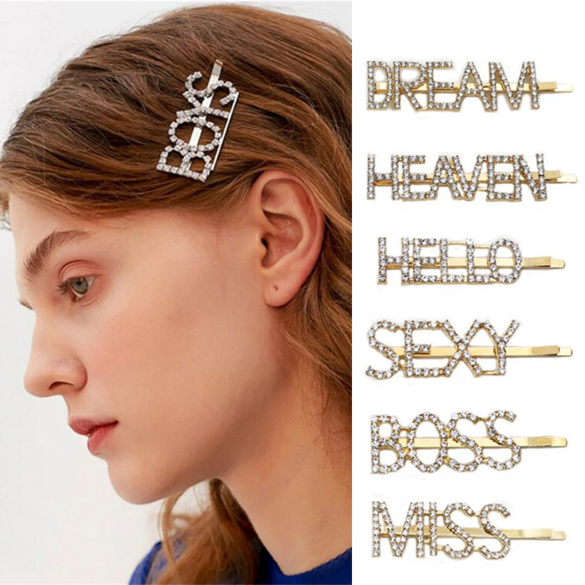 Trendy Letters Rhinestone Hairpin Girls Clip Female Pearls Hair Clips Pins Hair Accessories for Women Braids Hair Grips Headwear
Trendy Letters Rhinestone Hairpin Girls Clip Female Pearls Hair Clips Pins Hair Accessories for Women Braids Hair Grips Headwear