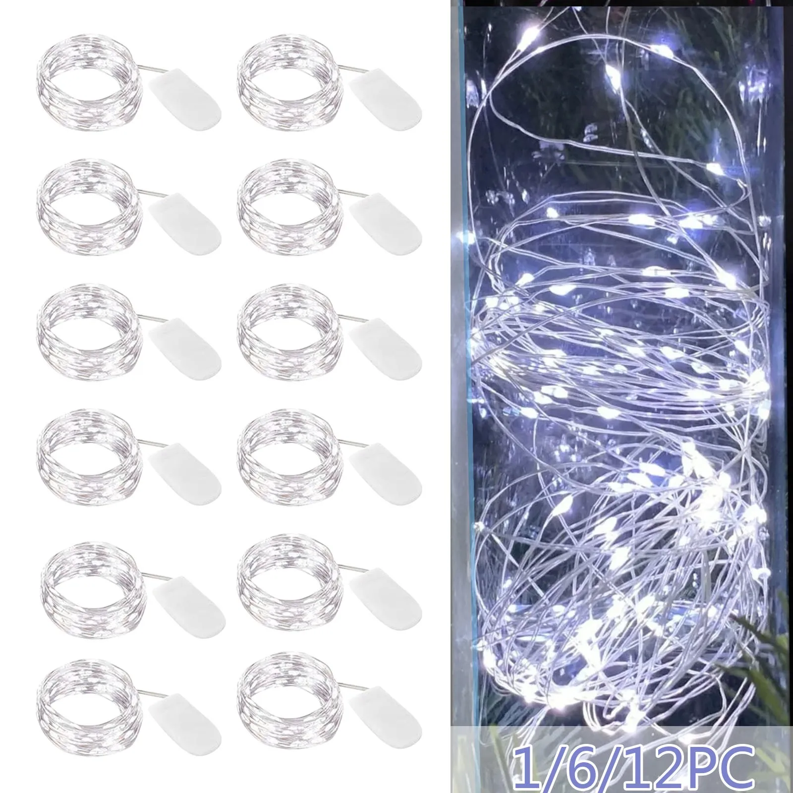 -1/6/12PC Led String Lights Waterproof Fairy Lights Battery Holiday lighting for Christmas Tree Wedding Party Decoration
-1/6/12PC Led String Lights Waterproof Fairy Lights Battery Holiday lighting for Christmas Tree Wedding Party Decoration
