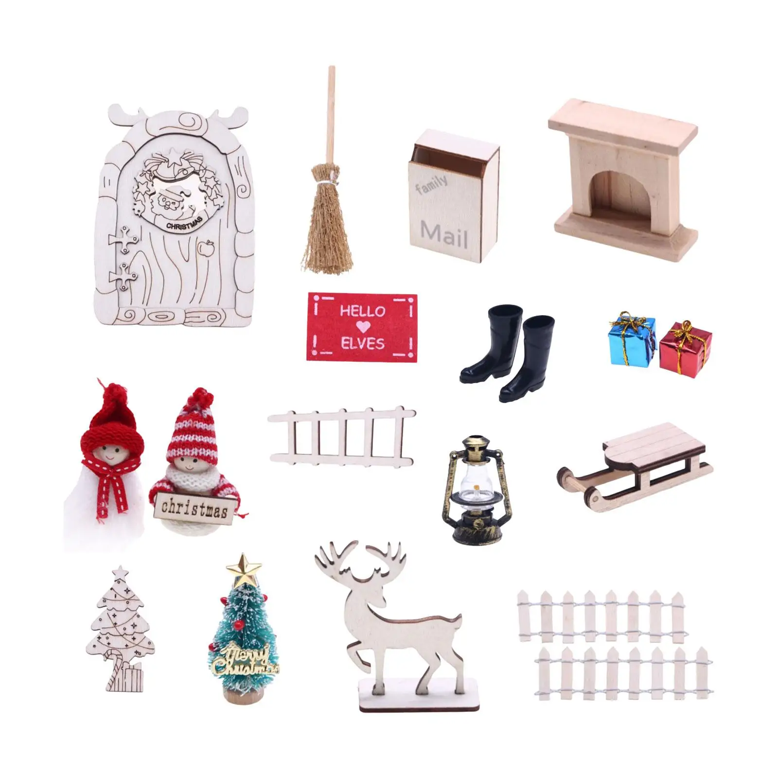 

1/12 рождественское миниатюрное украшение 1:12, миниатюрная модель сцены, праздничное миниатюрное ландшафтное украшение, украшение для рождественской вечеринки