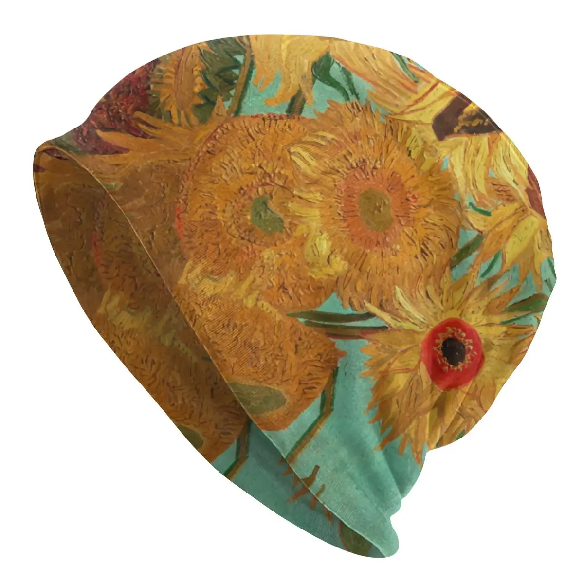 

Unisex Bonnet Knitting Hat Vincent Van Gogh Twelve Sunflowers In A Vase Mask Beanies Cap Art Flowers Painting Beanie Hat Ski Cap