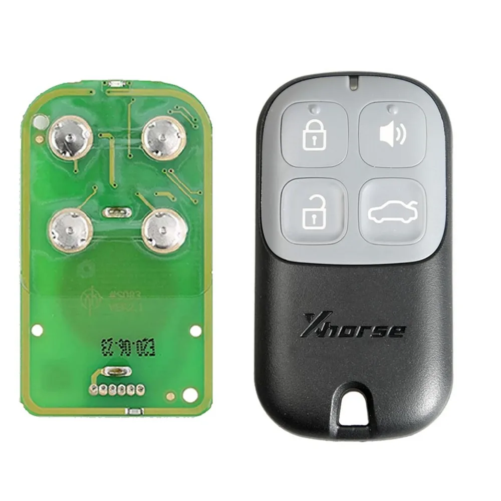 

XHORSE XKXH00EN проводной универсальный пульт дистанционного управления автомобильный ключ 4 кнопки для VVDI инструмент английская версия 5 шт./партия