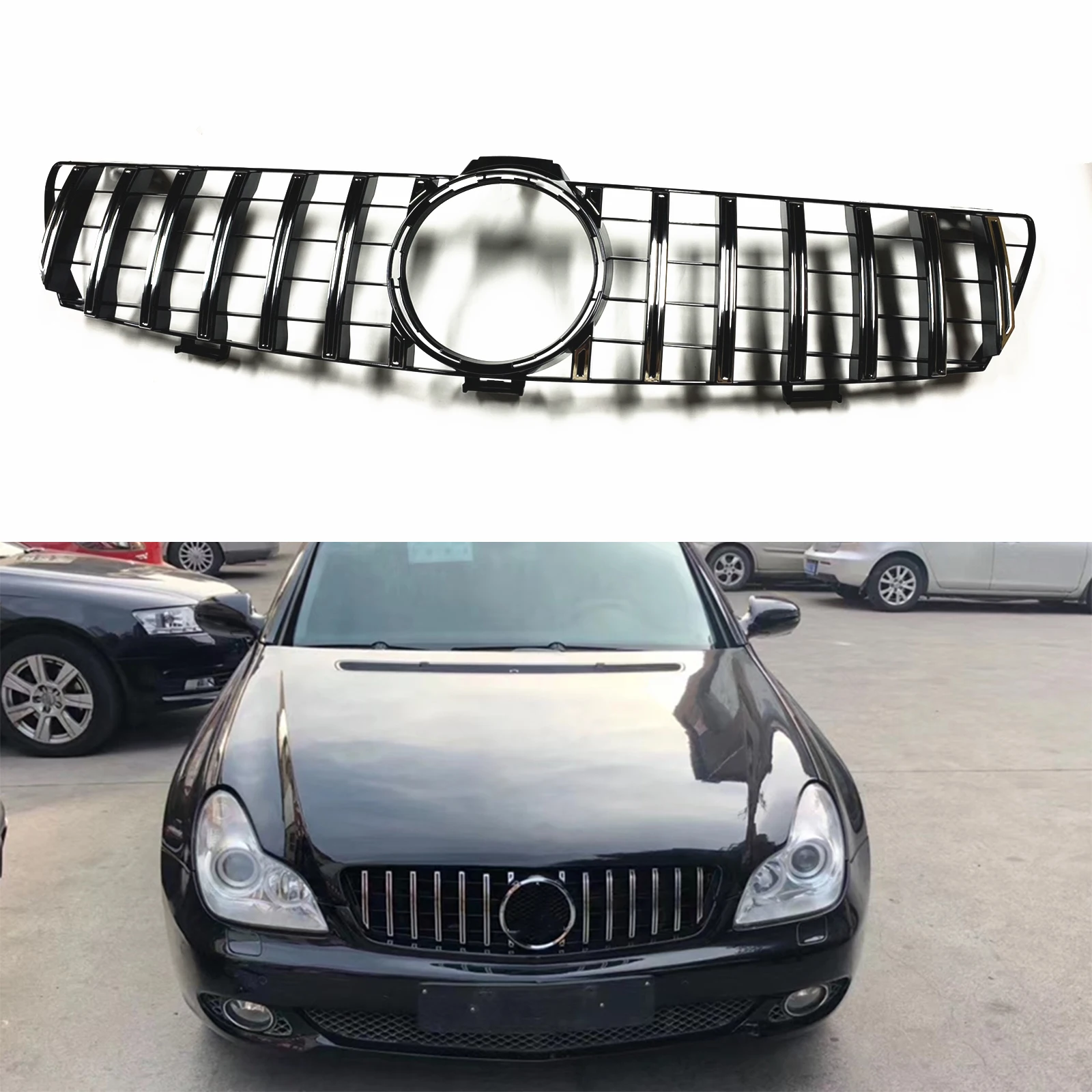 CLS500 GT Front Grille Grill For Mercedes Benz W219 CLS500 CLS Class 2004-2007 Silver Car Upper Bumper Hood Mesh Grid Body Kit
CLS500 GT Front Grille Grill For Mercedes Benz W219 CLS500 CLS Class 2004-2007 Silver Car Upper Bumper Hood Mesh Grid Body Kit