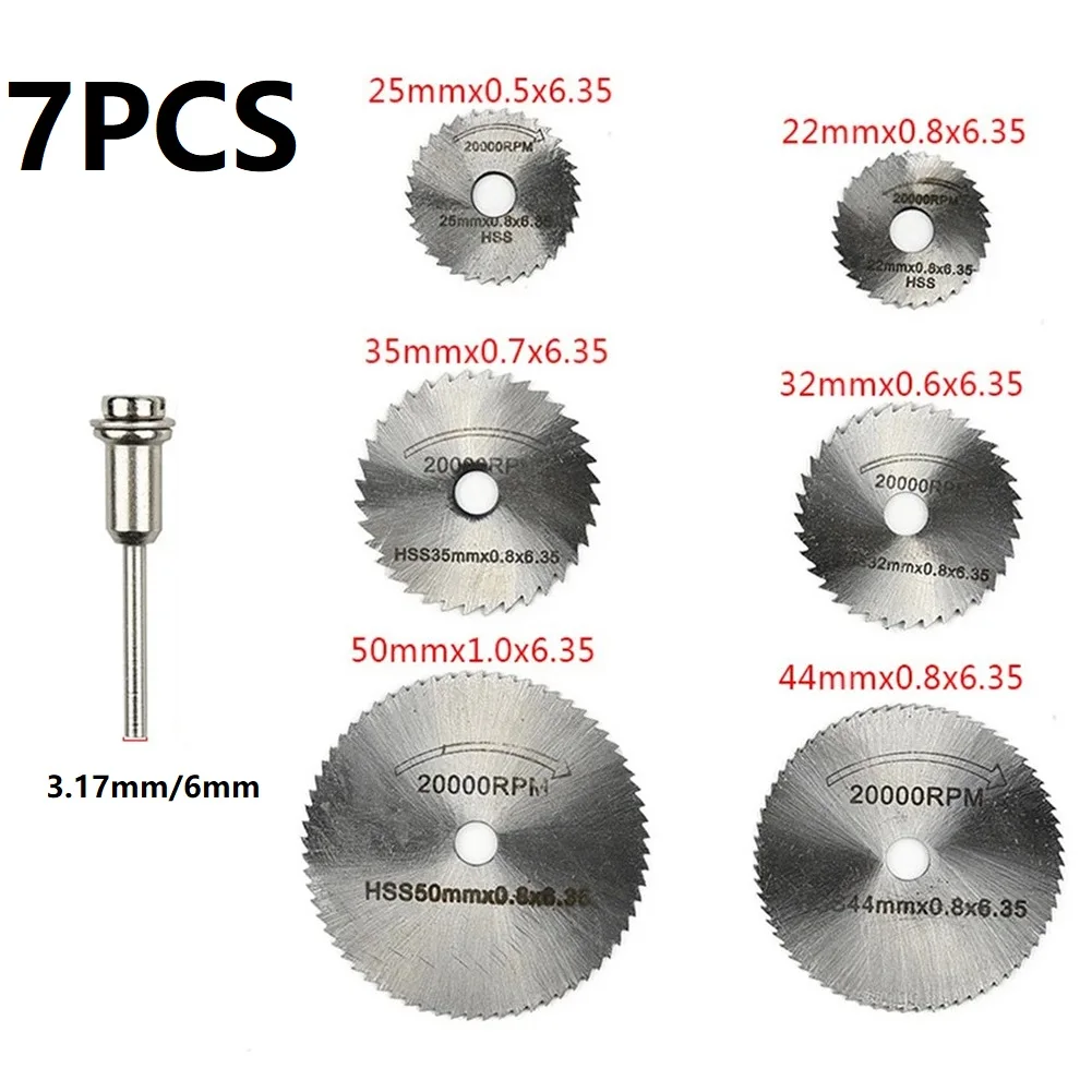 7PCS Mini HSS Circular Saw Blade With Shaft Rotary Tool For Metal Cutter Wood Cutting Disc Steel Circular Saw Blade Rotary Tool
7PCS Mini HSS Circular Saw Blade With Shaft Rotary Tool For Metal Cutter Wood Cutting Disc Steel Circular Saw Blade Rotary Tool