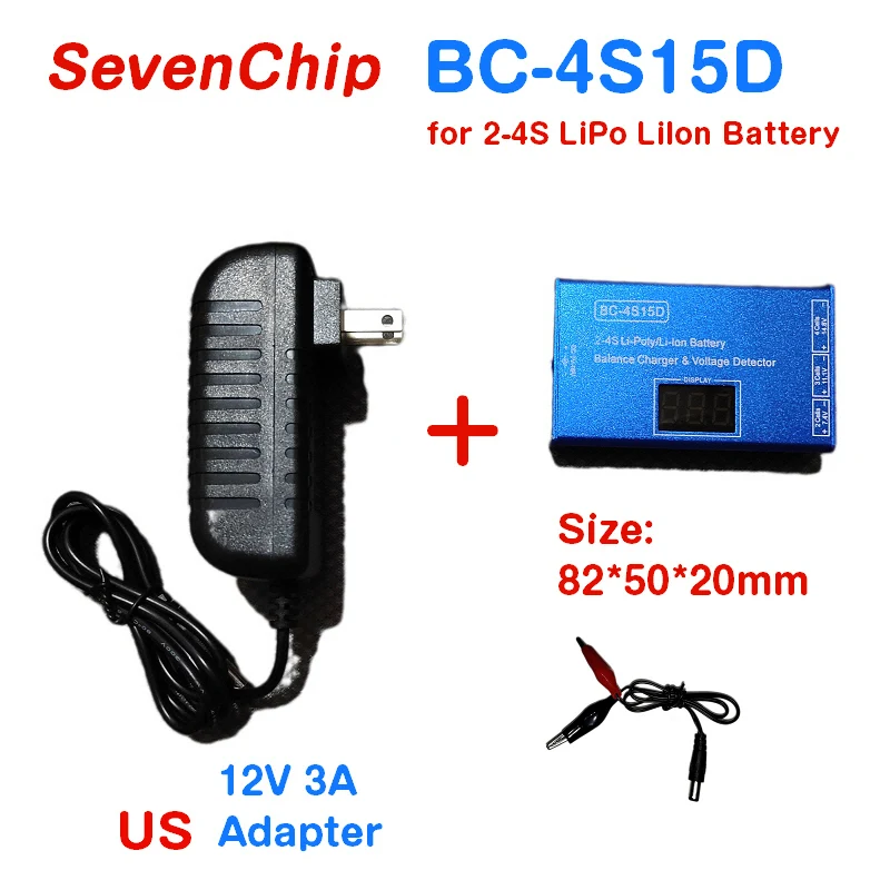 Зарядное устройство SevenChip для литий-полимерных батарей с дисплеем напряжения 1500 мА для дрона-квадрокоптера 2s 3s BC-4S15D PFV
Зарядное устройство SevenChip для литий-полимерных батарей с дисплеем напряжения 1500 мА для дрона-квадрокоптера 2s 3s BC-4S15D PFV