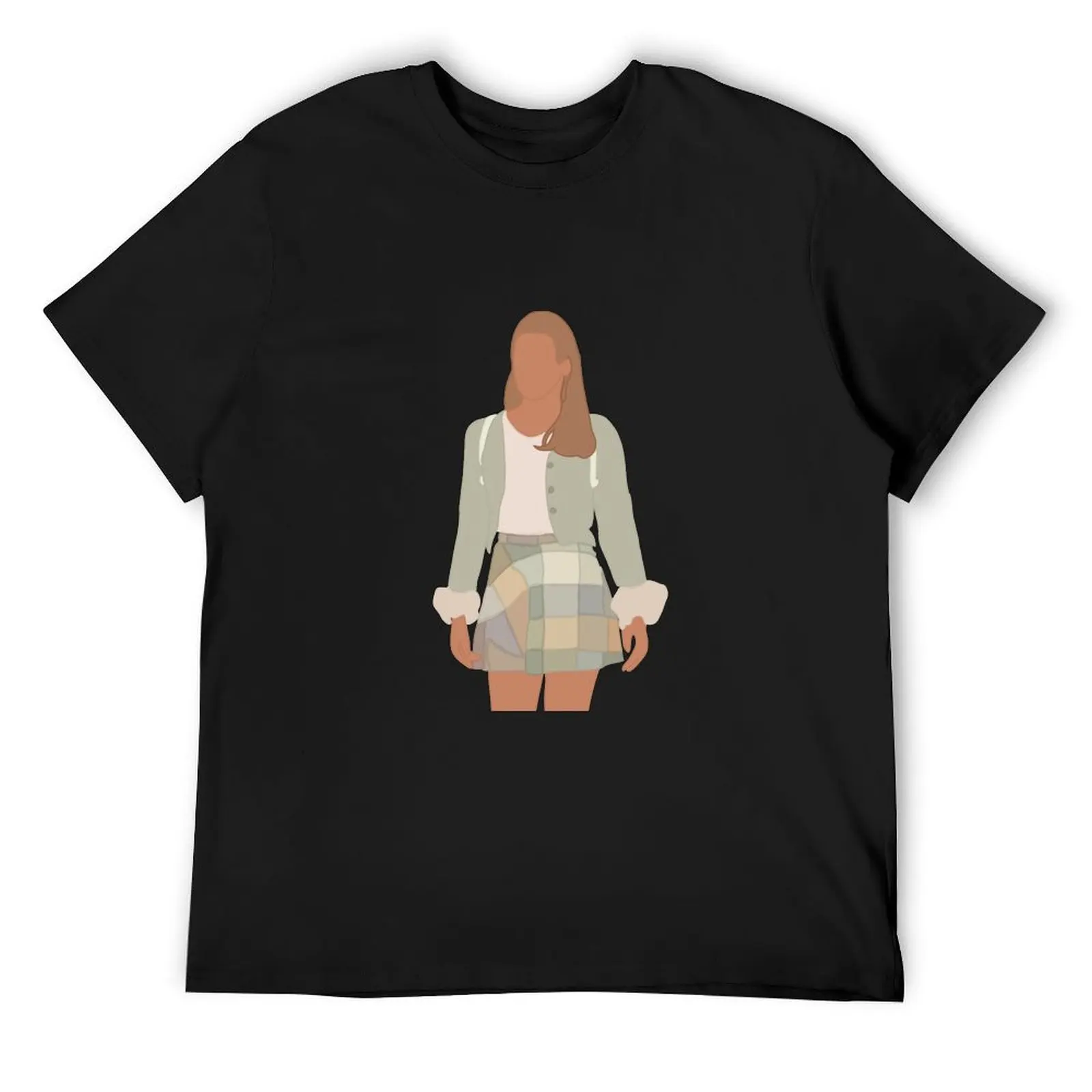 Футболка cher from clueless одежда больших размеров хлопковые футболки с рисунком